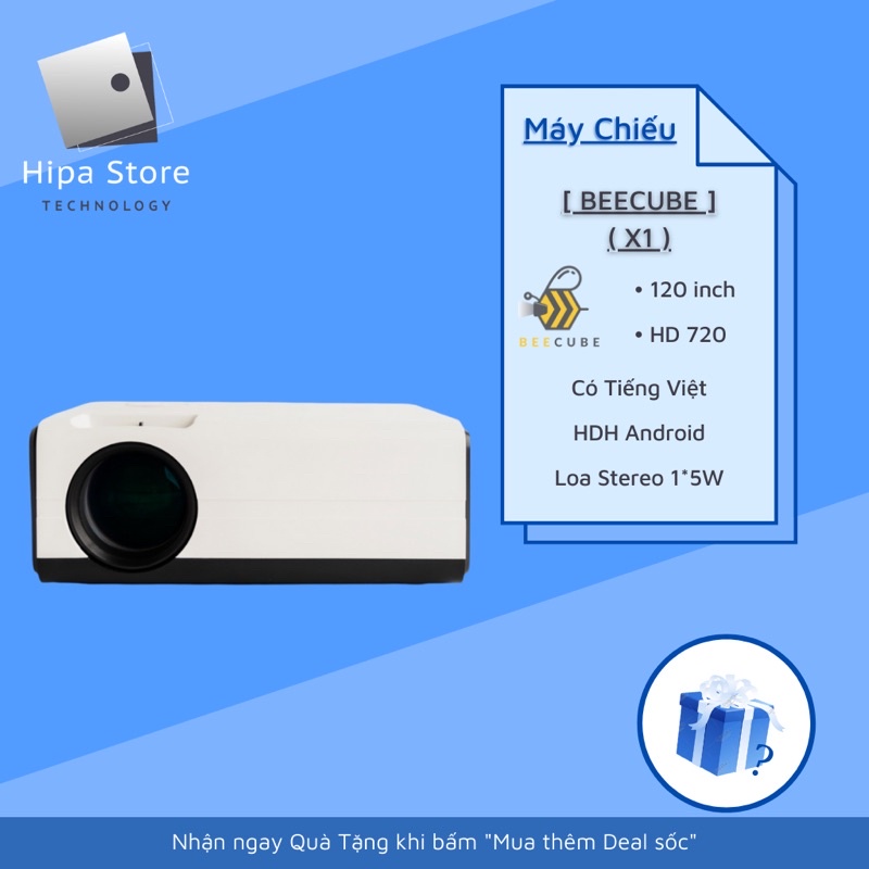 Máy Chiếu Mini BeeCube X1 - Phân Giải HD 720 - Chính Hãng | Hipa Store