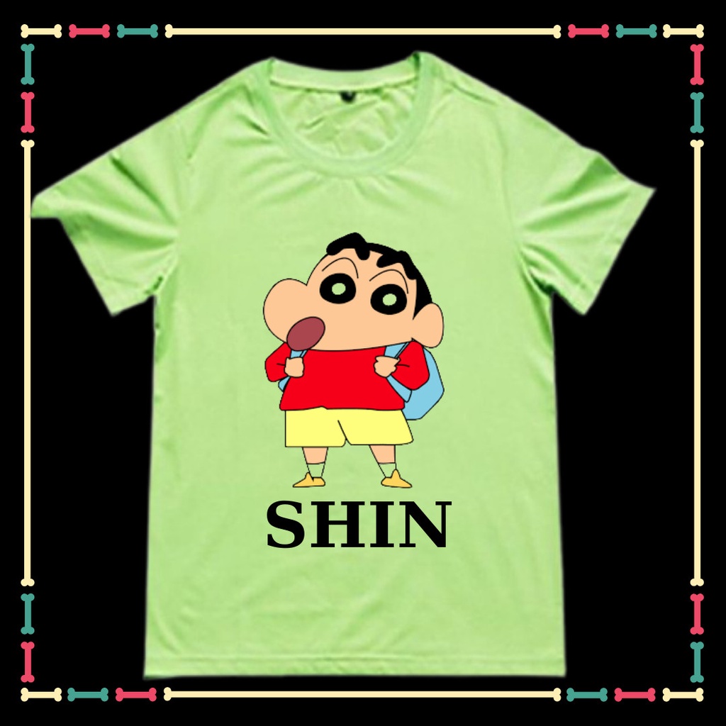 ÁO THUN XIN XÒ IN HÌNH SHIN - CẦU BÉ BÚT CHÌ ( TỪ 10KG ĐẾN 90KG, ĐỦ SIZE ÁO)