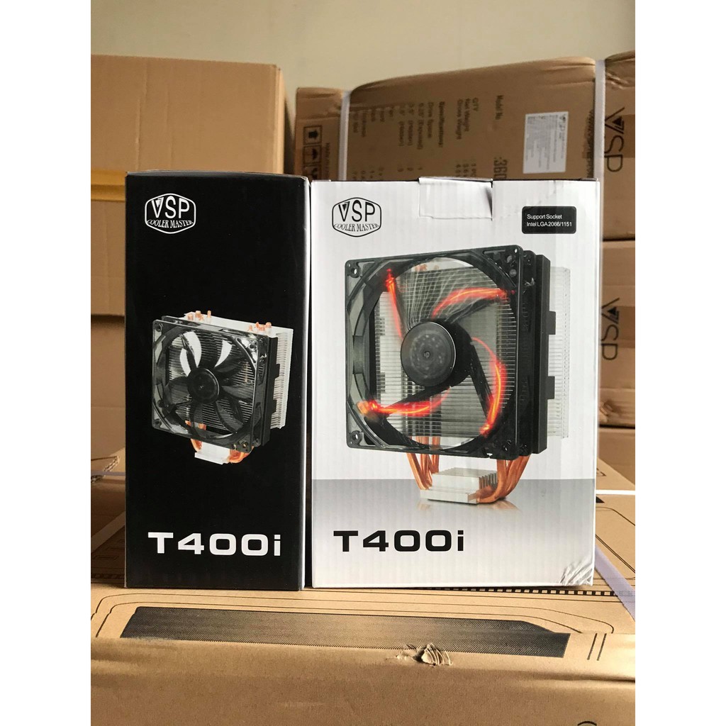 Tản Nhiệt Khí CPU LED RGB VSP Cooler Masster T400i NEW CHính hãng BH 12 Tháng