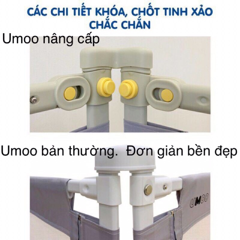 Thanh chắn giường umo bản thường bản nâng cấp