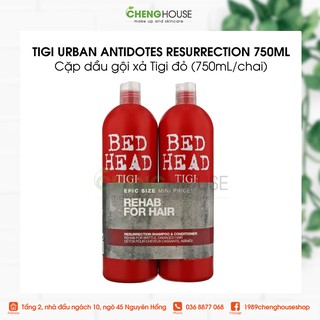 Cặp dầu gội xả Tigi đỏ