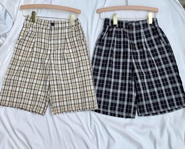 Xả lỗ quần ngố kẻ