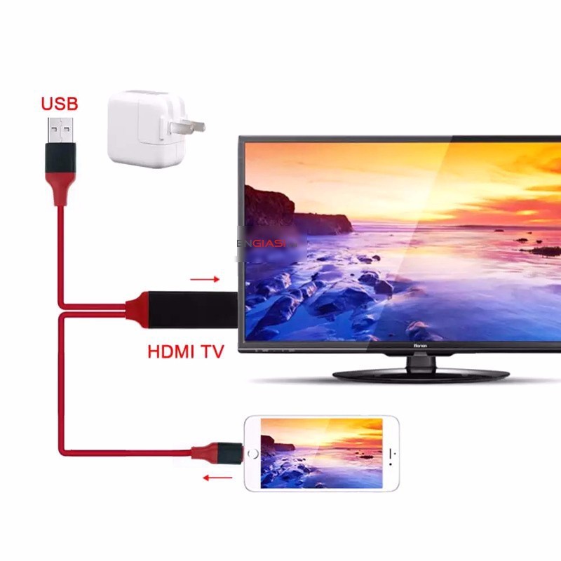 Cáp HDMI Kết nối điện thoai iphone với tivi chính hãng  HOCO UA4