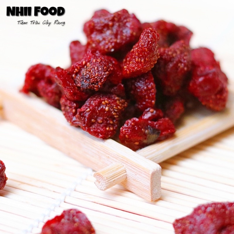 500GR Dâu tây sấy dẻo Đà Lạt không đường NHII FOOD thực phẩm sạch nhà làm