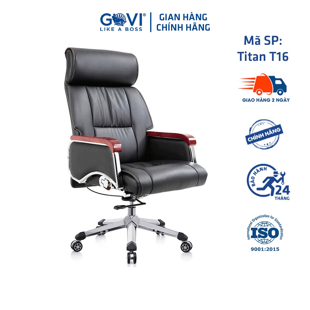 Ghế lãnh đạo GOVI Titan T16 Da Pu cao cấp