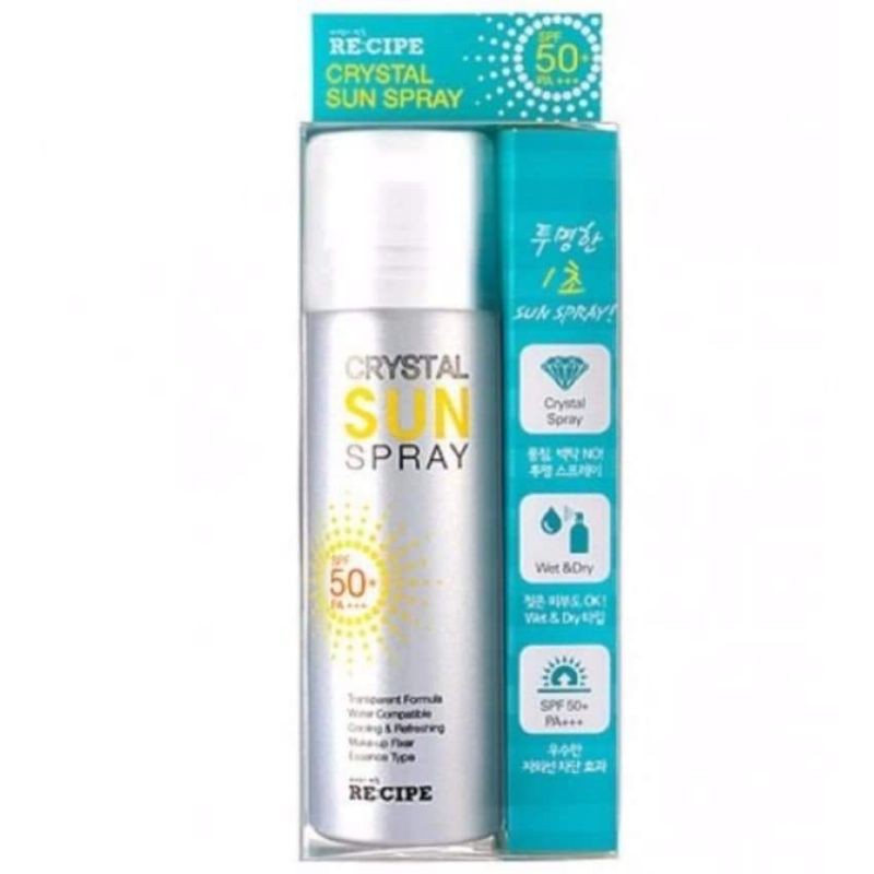 Xịt chống nắng Recipe Crystal Sun SPray