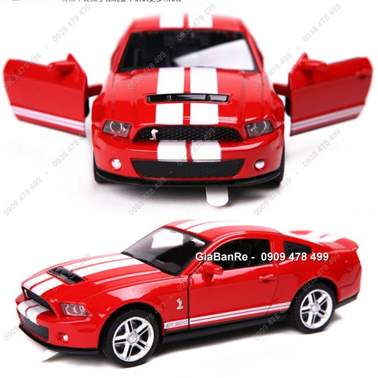 XE MÔ HÌNH SẮT 1:32 SHELBY MUSTANG COBRA GT500 - ĐỎ - 9705.1