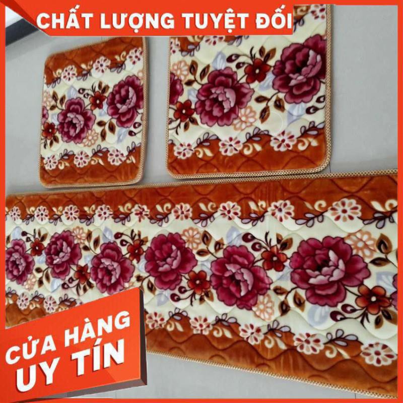 Đệm trải ghế hoa bông hồng 3D Thảo Sơn Shop - hàng uy tín