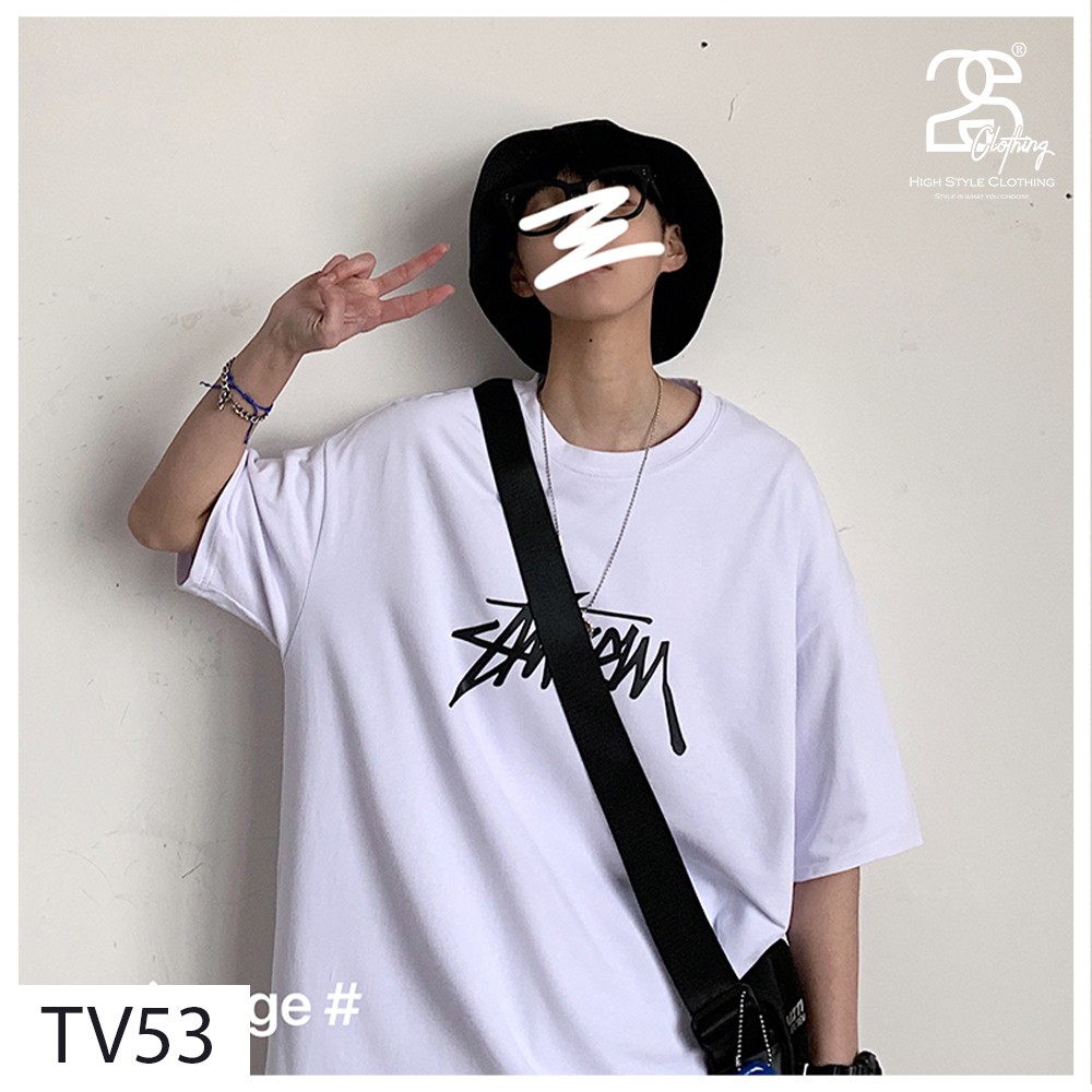 Áo Form Rộng 2s Clothing Unisex Nam Nữ Tay Lỡ Áo Phông StreetWear Cotton Oversize Giá Rẻ In Hình Chữ Nam Tính TV53 | BigBuy360 - bigbuy360.vn