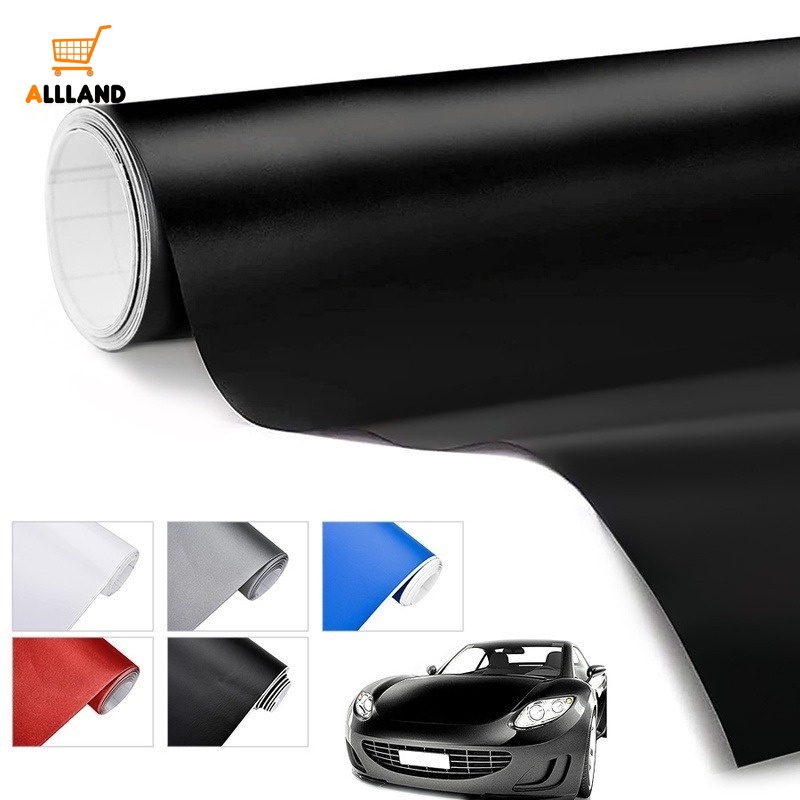 Miếng Dán Trang Trí Xe Hơi Màu Đen/Đỏ/Xám Kích Thước 10x100cm 30x100cm