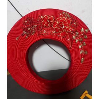 Khăn xếp cô dâu 30 vòng hoa 3d