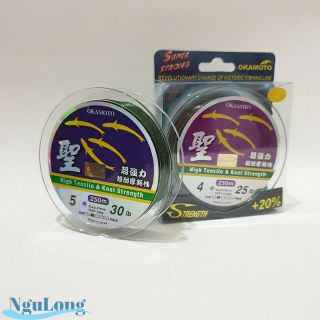 Cước câu OKAMOTO ( Cước thánh 4 con cá) 250m