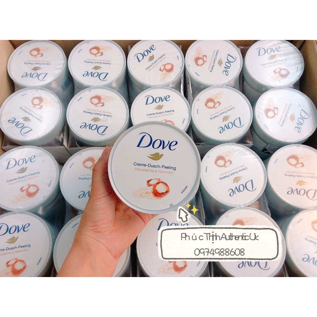 Tẩy Tế Bào Chết Toàn Thân Body Dove Chăm Sóc Da Dưỡng Trắng Cấp Ẩm 225 ml