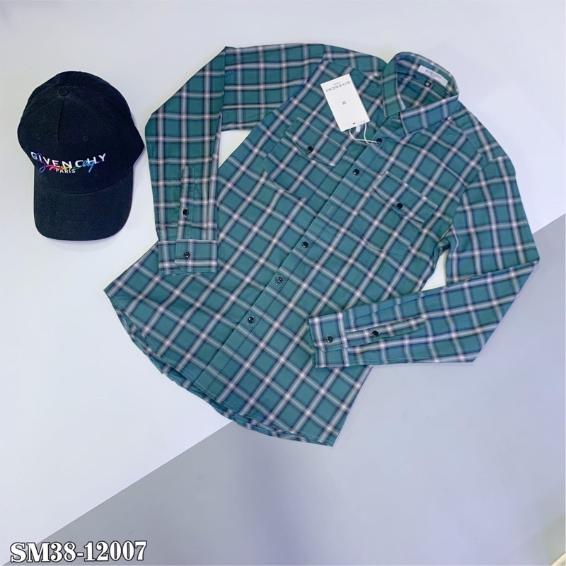 Sơ mi kẻ ô nhỏ 2 túi ngực 2 bên SM38