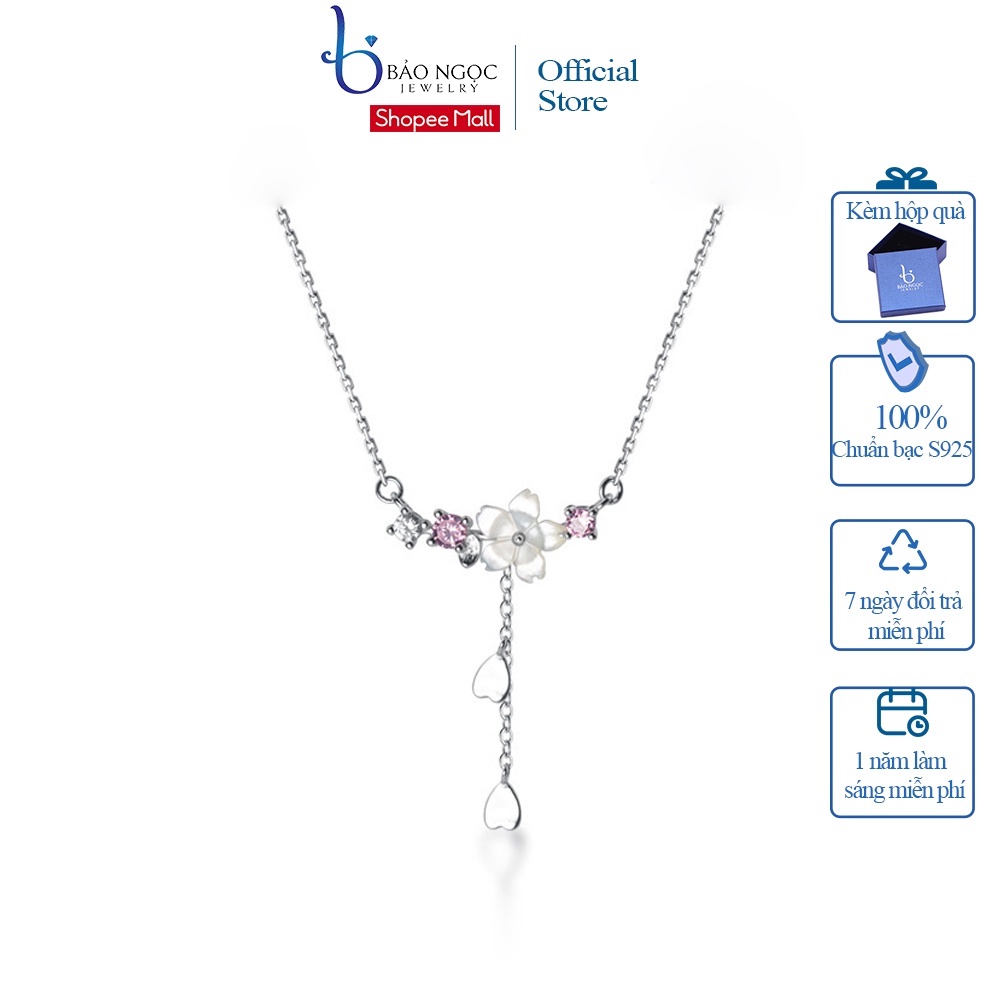 Dây Chuyền Bạc Nữ Cánh Hoa Mong Manh Db2626 - Bảo Ngọc Jewelry