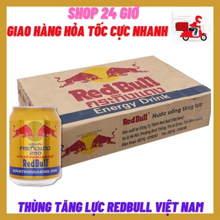 Bò Cụng Redbull Việt Nam 1 Thùng 24 Lon
