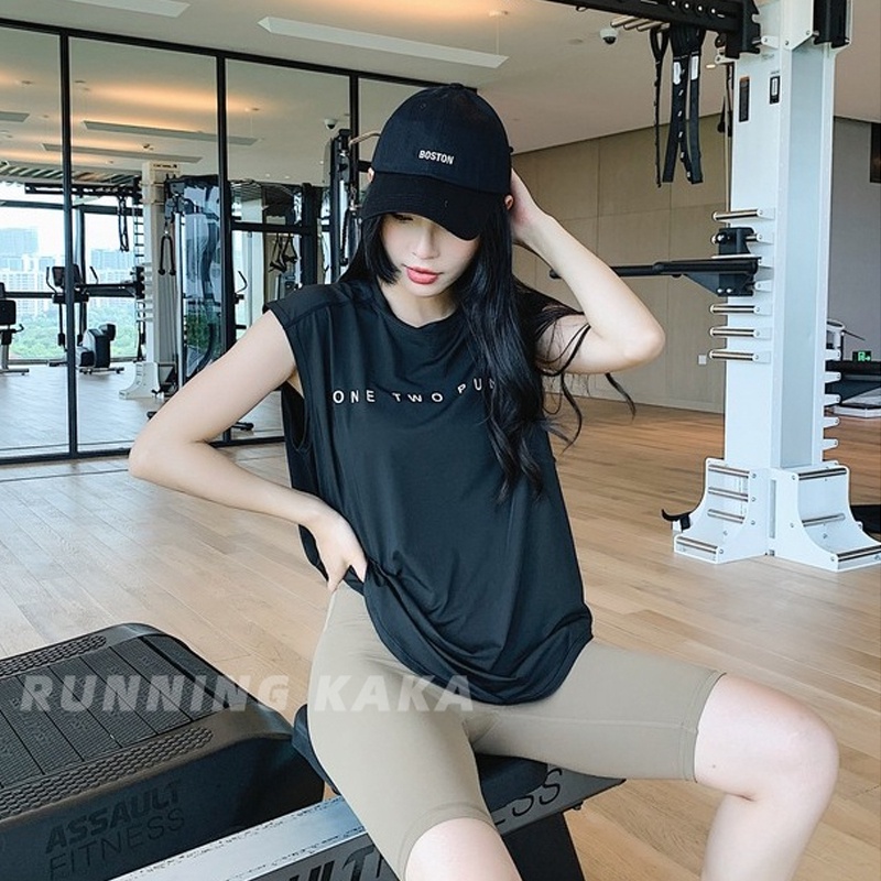 BEAUTYTREND Áo Thể Thao Không Tay Dáng Rộng Che Phủ Áo Ngực Tiện Lợi