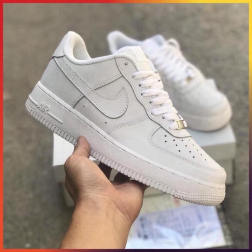 Giày Thể Thao Nam Nữ - Giày Nike AF1 Trắng Full Box Bill F10 -ju2 !