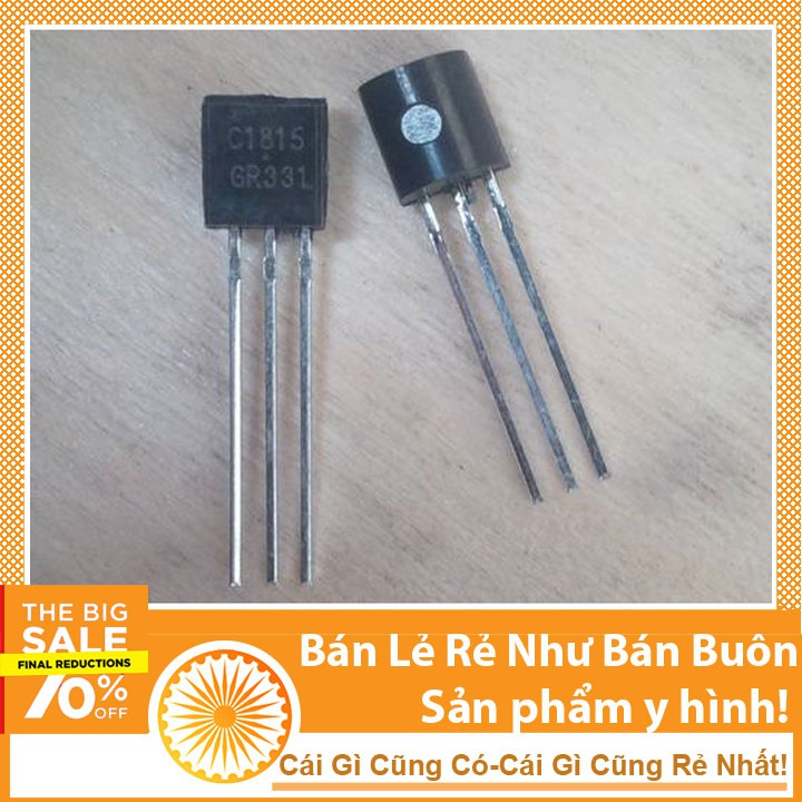 2 chiếc IC Transistor C1815 TO-92 TRANS NPN 0,15A 50V