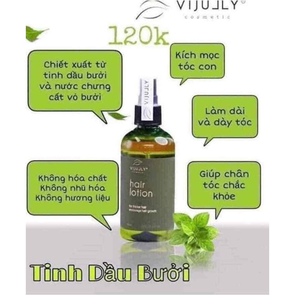 Chữa Rụng Tóc Cùng Tinh Dầu Bưởi VIJULLY NATURAL