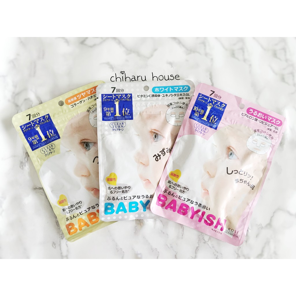 Mặt nạ BABYISH hãng KOSE ( 7 miếng)