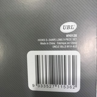 Bộ 9 cái móc bằng thép Uncle Bills HY0128