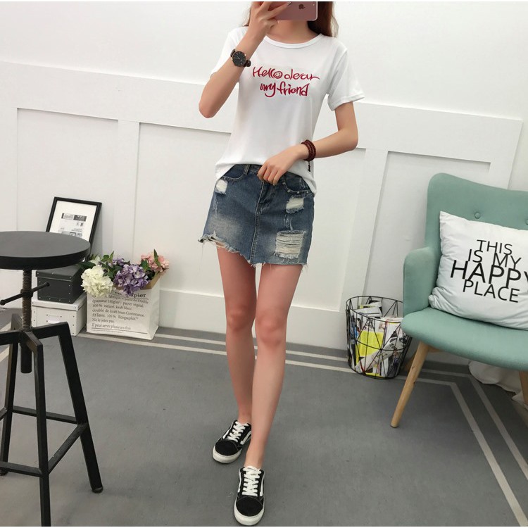 [ĐƯỢC CHỌN SL 3] Áo thun nữ chất cotton loại 1 NY, co giãn thoáng mát, Moshing gấu, thêu chữ