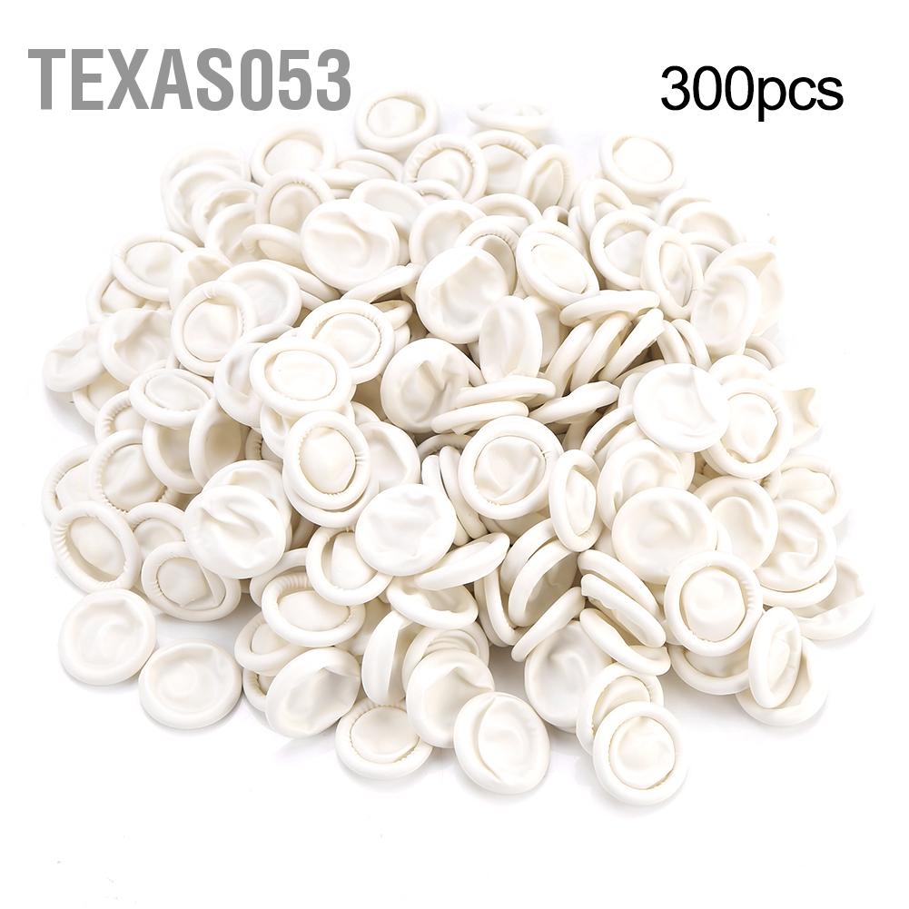 [Hàng mới về] Set 300 găng ngón tay bằng cao su siêu mỏng an toàn co giãn bền chắc dùng khi xăm hình