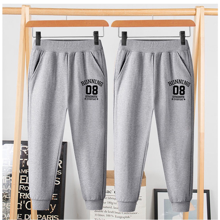 Quần nỉ bé trai 14-45kg, quần dài thu đông cho bé trai 4-15 tuổi RUN08 chất nỉ dày dặn, hàng may kĩ.RUN08