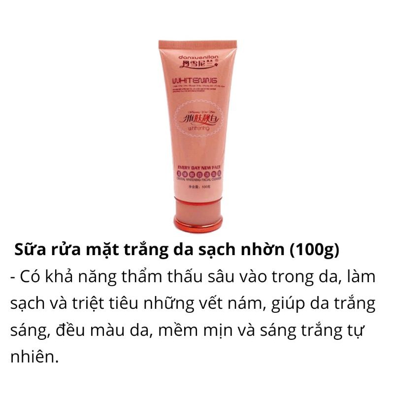 Sữa rửa mặt trắng da, sạch nhờn Hoàng Cung cam chính hãng Danxuenilan