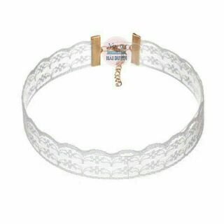 Vòng cổ choker ren trắng