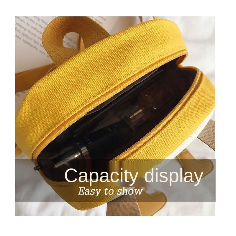 Ba lô vải Canvas Mini in họa tiết hoạt hình dễ thương cho bé mẫu giáo