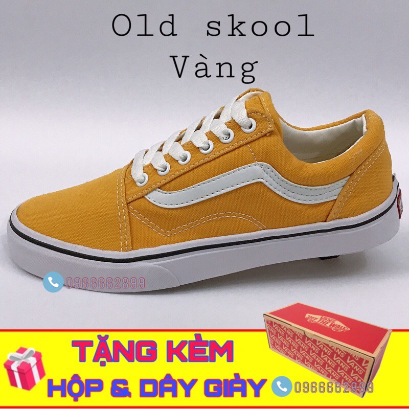 Tặng Hộp và Tặng thêm 1 bộ dây - Giày thể thao nam nữ O. Skool, size 36-43. .