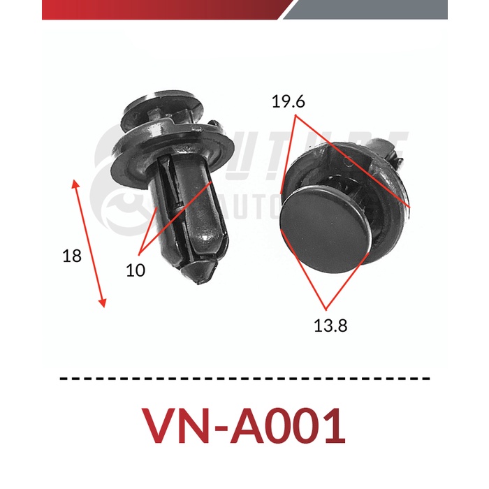 [Vít nhựa Honda] Vít nhựa, chốt nhựa cho dòng xe Honda part 1- Future Autoparts