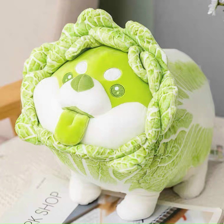 Gấu bông chó shiba bắp cải Vegetable Fairy siêu dễ thương kích thước 30-50-60cm NEOCI