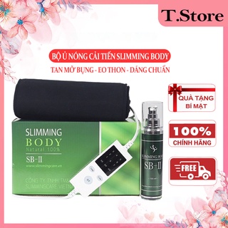 Bộ ủ nóng slimming body sbii phiên bản cải tiến đai nịt quấn ủ nóng giúp tan mỡ bụng giảm eo