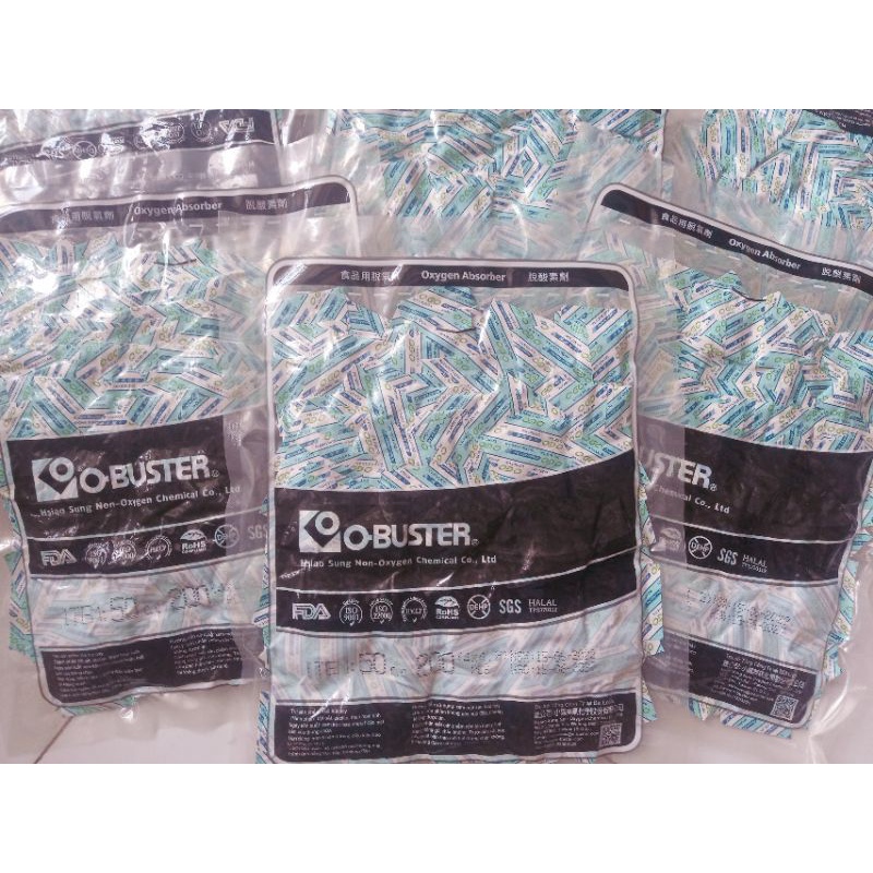 Túi hút ẩm oxy thực phẩm O-BUSTER 50cc (XYE-50 200 gói nhỏ)