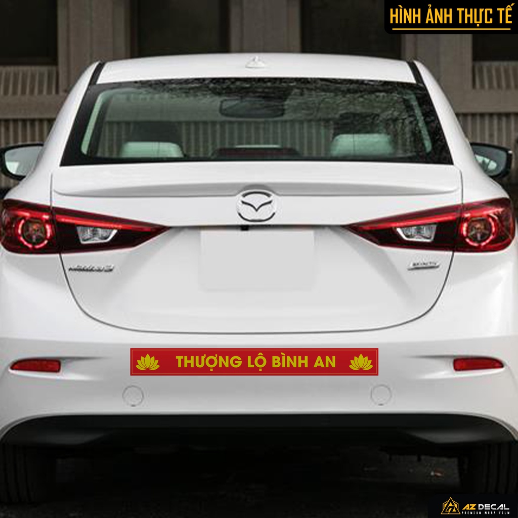 Tem Dán Xe Ô Tô Mẫu Chữ Thượng Lộ Bình An | DVTOT-21 | Tem Dán Sườn Xe Hơi, Nắp Capo, Kính Lái, Cản Sau Oto