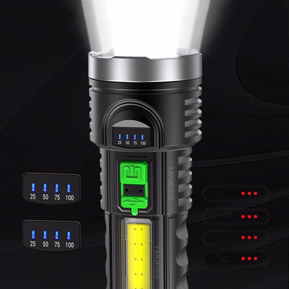 LLOYD Đèn Pin Cắm Trại / Câu Cá Ngoài Trời Chống Thấm Nước Cổng Sạc USB