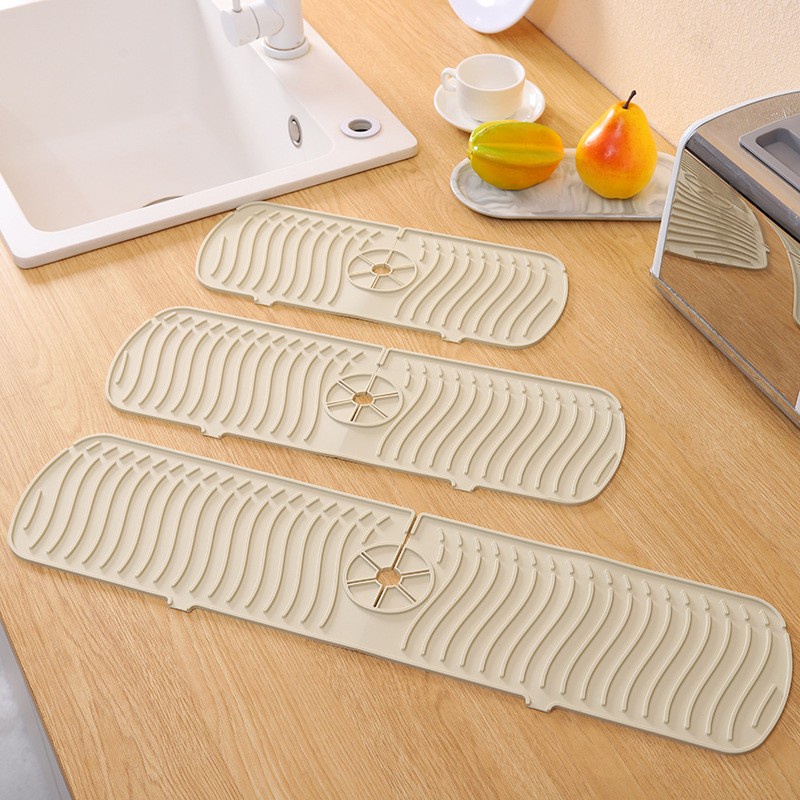 Thảm Silicone Lót Vòi Nước Bồn Rửa Chén Chống Văng Nước