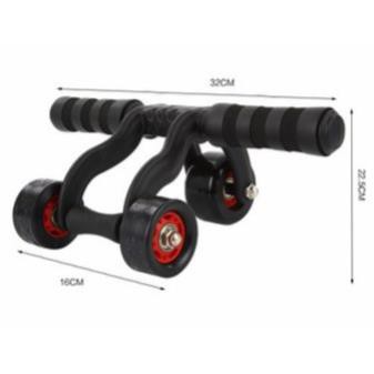Con Lăn Tập Bụng 4 Bánh Cao Cấp , Con Lăng Tập Gập Cơ Bụng