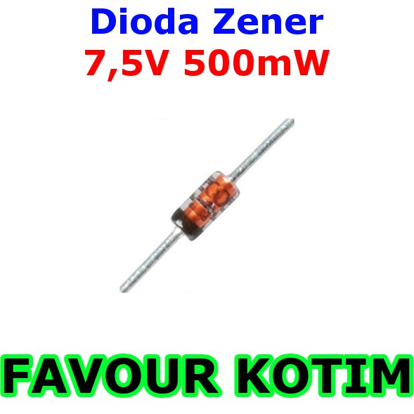 Đi Ốt Zener 0.5w 7v5 7.5v 7.5v Volt 0.5 Watt W Dip Fvkotim Chuyên Dụng