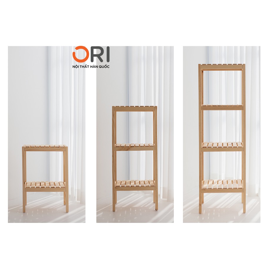 Kệ Gỗ Trang Trí Đa Năng Hình Vuông 3 Tầng - SHELF 3F - ORI NỘI THẤT HÀN QUỐC