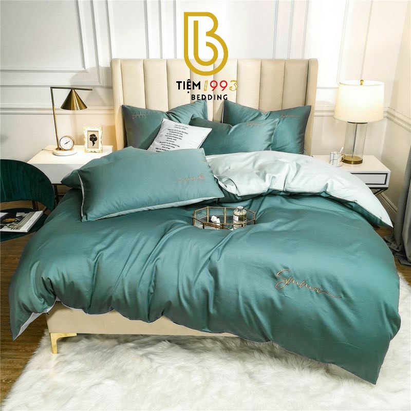 🌞🌞 Set Ga Gối Lụa SUMOI 60s Phối Màu Sang Trọng Chất Vải Mềm Mịn Cho Giấc Ngủ Ngon - Mã KL75 🌞🌞 | BigBuy360 - bigbuy360.vn