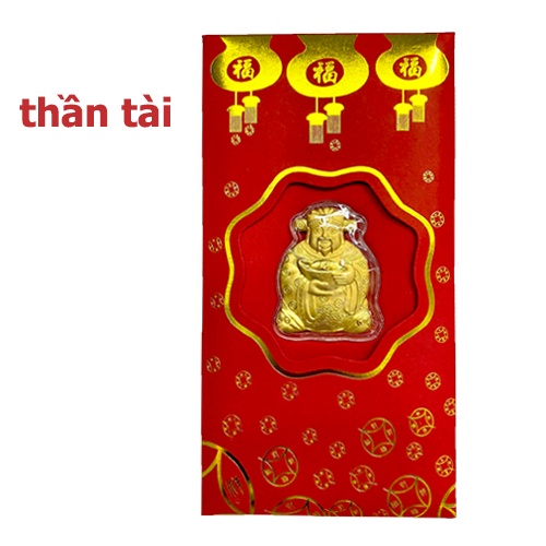 LÌ XÌ THẦN TÀI VÀNG 24K MAY MẮN NHIỀU TÀI LỘC TẾT NHÂM DẦN