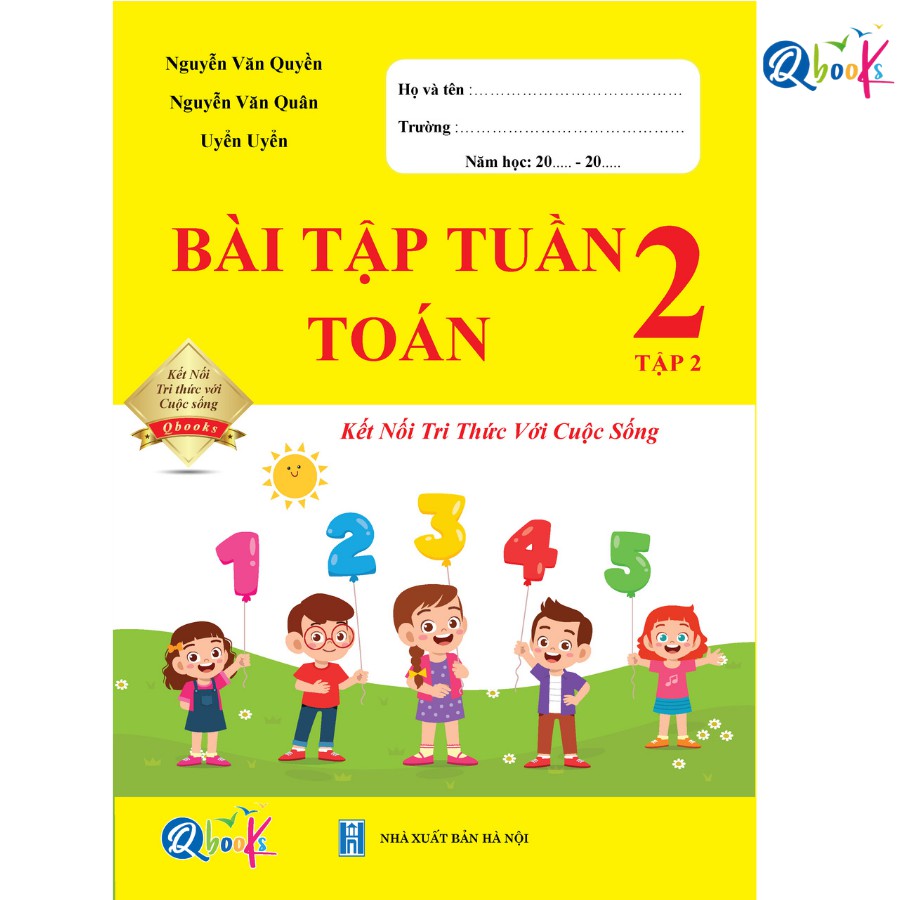 Sách - Bài Tập Tuần Toán 2 - Tập 2 - Kết Nối Tri Thức Với Cuộc Sống (1 cuốn)