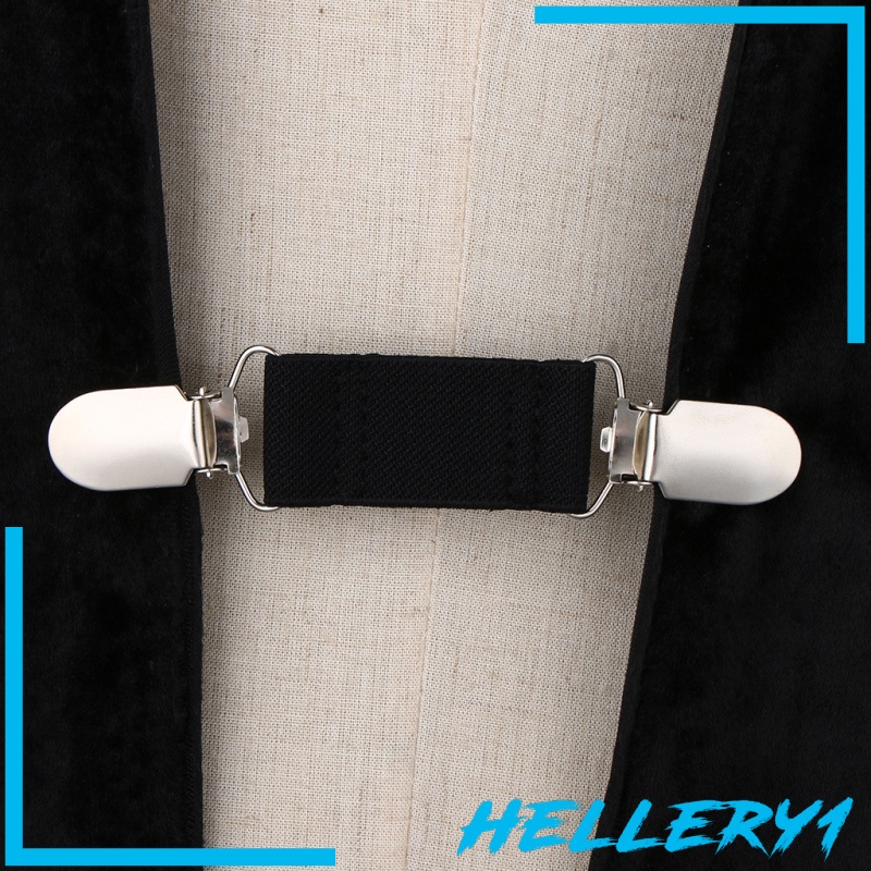 [Hellery1] Kẹp Cố Định Áo Khoác Cardigan Màu Nâu Thanh Lịch