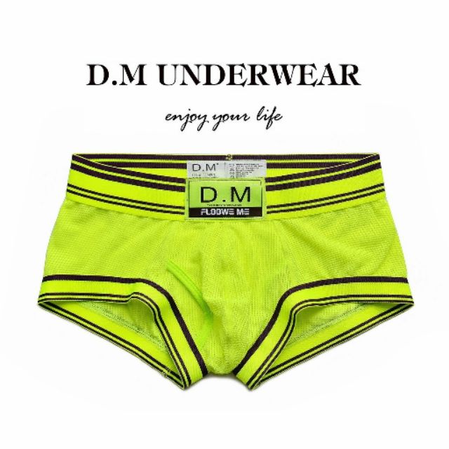 Quần lót boxer nam, quần lót đùi nam cotton hiệu D.M LN073