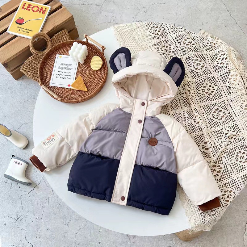 Áo Khoác Phao Cho Bé Trai Bé Gái Phong Cách Hàn Siêu Nhẹ Dày Ấm Shushi_baby