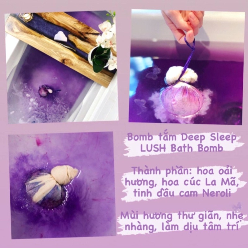 Viên thả bồn tắm  - Deep Sleep bath bomb - LUSH